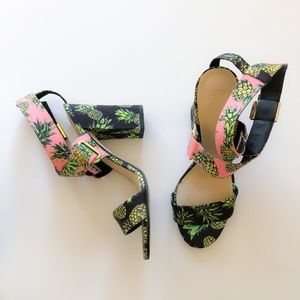 ASOS Pineapple Block Heels